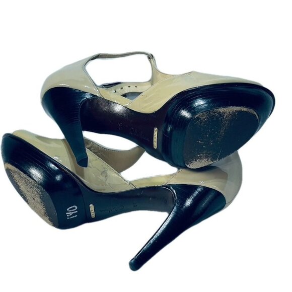 COLE HAAN Shoes Beige Size 9B Patent Leather Heels - Picture 5 of 11